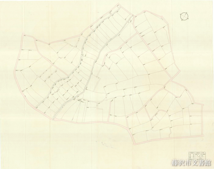 平成4年藤沢市明細地図 株式会社明細地図社発行 (南部版と北部版のセット) 平成4年藤沢市明細地図 株式会社明細地図社発行 (南部版と北部版