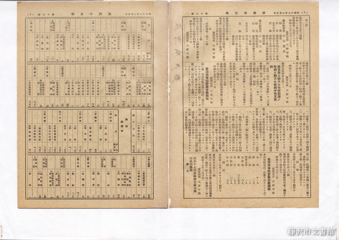 平成4年藤沢市明細地図 株式会社明細地図社発行 (南部版と北部版